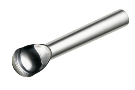 Stöckel ijsschep met lange steel - Ø49 mm - 1/30 Ltr zilver