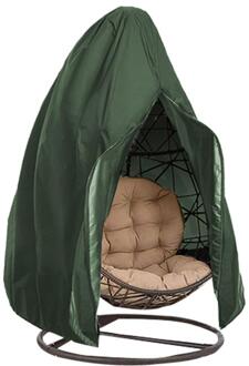 Stoel Cover Rits Opknoping Ei Stoel Cover Waterdichte Patio Swing Stofdicht Outdoor Stoel Cover Protector Patio Stoel Cover groen