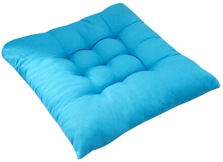 Stoel Kussen Ronde Katoen Bekleding Zachte Gewatteerde Kussen Comfortabele Leisure Pad Kantoor Huis Of Auto Zitkussen blauw