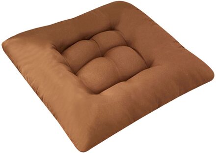 Stoel Kussen Ronde Katoen Bekleding Zachte Gewatteerde Kussen Comfortabele Leisure Pad Kantoor Huis Of Auto Zitkussen koffie