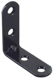 Stoelhoek - Zwart Geplastificeerd Staal - 30mm - 4 Stuks
