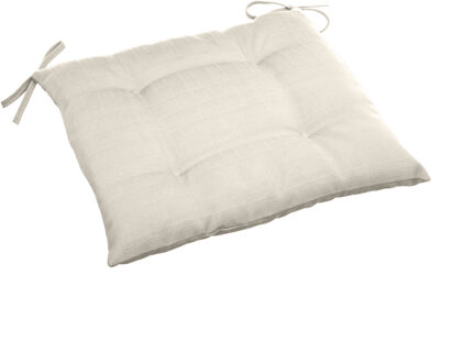 Stoelkussens - binnen/ buiten stoelen - beige - 40x4 cm