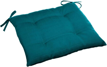 Stoelkussens - binnen/ buiten stoelen - groen - 40 x 4 cm