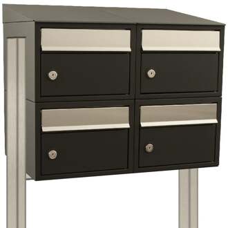 Stoer! Brickset 2-Breed, 2-Hoog Met Dak Op Statief Zwart - 40215070_2x2ds