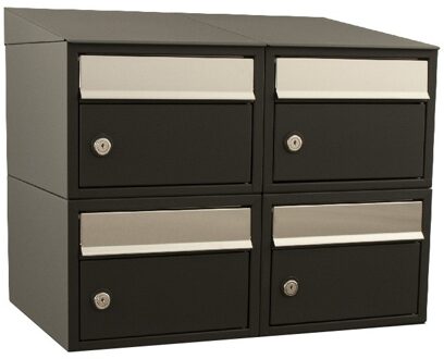 Stoer! Brickset 2-Breed, 2-Hoog Met Dak Zwart - 40215070_2x2d