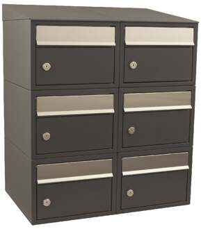 Stoer! Brickset 2-Breed, 3-Hoog Met Dak Antraciet - 40215065_2x3d