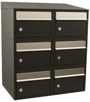 Stoer! Brickset 2-Breed, 3-Hoog Met Dak Zwart - 40215070_2x3d