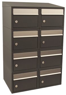 Stoer! Brickset 2-Breed, 4-Hoog Met Dak Antraciet - 40215065_2x4d