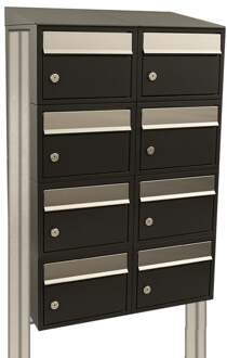 Stoer! Brickset 2-Breed, 4-Hoog Met Dak Op Statief Zwart - 40215070_2x4ds