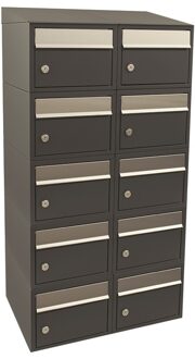 Stoer! Brickset 2-Breed, 5-Hoog Met Dak Antraciet - 40215065_2x5d