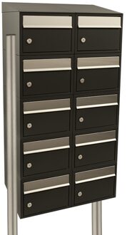 Stoer! Brickset 2-Breed, 5-Hoog Met Dak Op Statief Zwart - 40215070_2x5ds