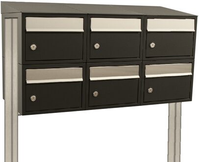 Stoer! Brickset 3-Breed, 2-Hoog Met Dak Op Statief Zwart - 40215070_3x2ds