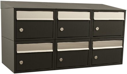 Stoer! Brickset 3-Breed, 2-Hoog Met Dak Zwart - 40215070_3x2d