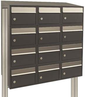 Stoer! Brickset 3-Breed, 4-Hoog Met Dak Op Statief Antraciet - 40215065_3x4ds