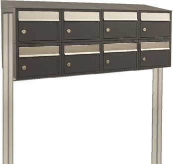 Stoer! Brickset 4-Breed, 2-Hoog Met Dak En Statief Antraciet - 40215065_4x2ds