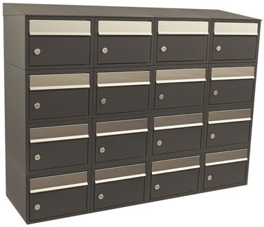 Stoer! Brickset 4-Breed, 4-Hoog Met Dak Antraciet - 40215065_4x4d