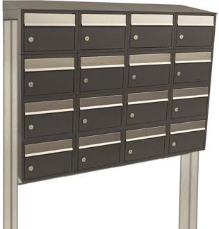 Stoer! Brickset 4-Breed, 4-Hoog Met Dak Op Statief Antraciet - 40215065_4x4ds