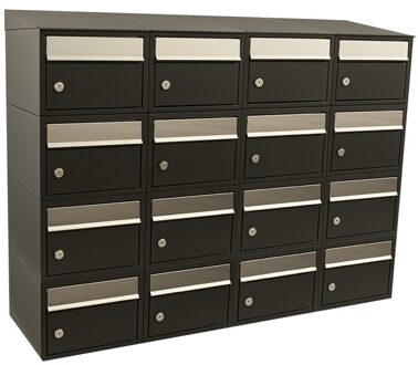 Stoer! Brickset 4-Breed, 4-Hoog Met Dak Zwart - 40215070_4x4d