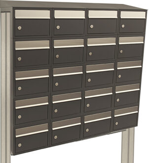 Stoer! Brickset 4-Breed, 5-Hoog Met Dak Op Statief Antraciet - 40215065_4x5ds