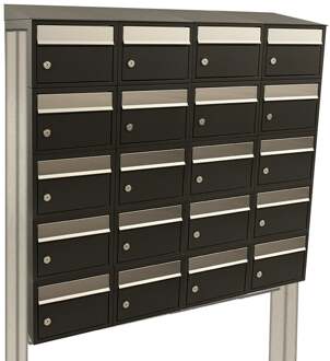 Stoer! Brickset 4-Breed, 5-Hoog Met Dak Op Statief Zwart - 40215070_4x5ds