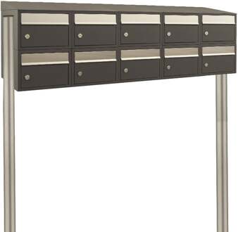 Stoer! Brickset 5-Breed, 2-Hoog Met Dak Op Statief Antraciet - 40215065_5x2ds