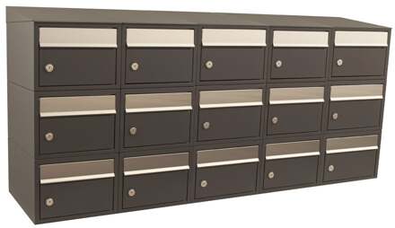 Stoer! Brickset 5-Breed, 3-Hoog Met Dak Antraciet - 40215065_5x3d