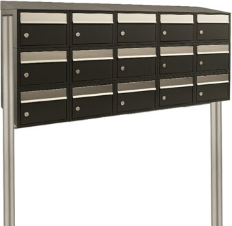 Stoer! Brickset 5-Breed, 3-Hoog Met Dak Op Statief Zwart - 40215070_5x3ds