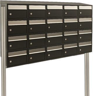 Stoer! Brickset 5-Breed, 4-Hoog Met Dak En Statief Zwart - 40215070_5x4ds