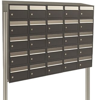 Stoer! Brickset 5-Breed, 5-Hoog Met Dak Op Statief Antraciet - 40215065_5x5ds