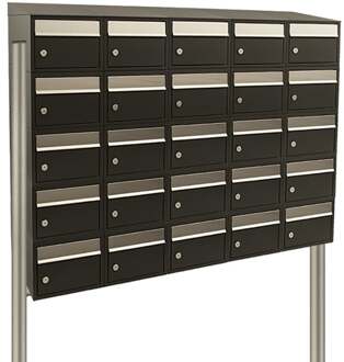 Stoer! Brickset 5-Breed, 5-Hoog Met Dak Op Statief Zwart - 40215070_5x5ds