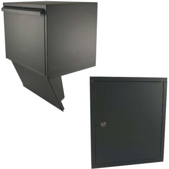 Stoer! Inbouw + deurdeel PAKKET doorvoerbox ANTRACIET