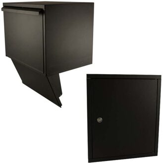 Stoer! Inbouw + deurdeel PAKKET doorvoerbox ZWART