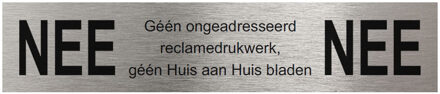 Stoer! Nee/Nee Plaatje Rvs Zelfklevend - 45005520