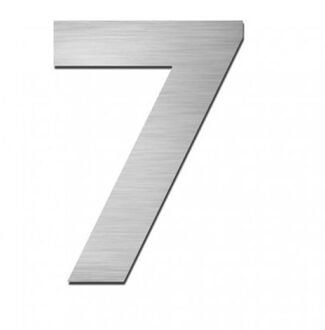 Stoer! zelfklevend cijfer FORTE 75 mm NR.7 RVS