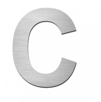 Stoer! zelfklevende letter FORTE C RVS