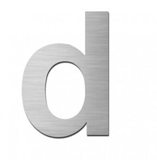 Stoer! zelfklevende letter FORTE D RVS