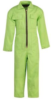 STØRVIK Kinderoverall 100% Katoen Unisex Limgegroen - Maat 104 - NICKY