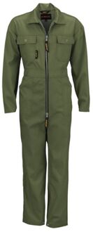 STØRVIK Kinderoverall 100% Katoen Unisex Olijfgroen - Maat 128 - NICKY