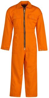 STØRVIK Kinderoverall Unisex 100% katoen Oranje - Maat 116 - NICKY