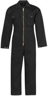 STØRVIK Kinderoverall Unisex 100% katoen Zwart - Maat 104 - NICKY