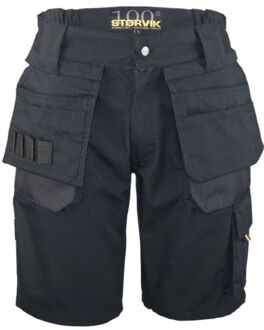STØRVIK Korte Werkbroek Heren Zwart - Maat XS - JOB