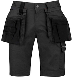 Størvik STØRVIK Stretch Korte Werkbroek Heren Zwart - Maat XL - THIJS