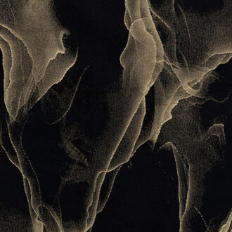 stof/tafelloper - zwart marmer - 300 x 28 cm