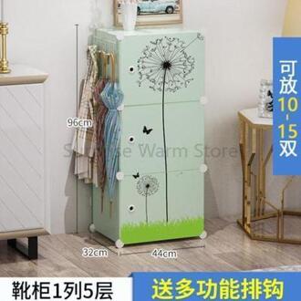 Stofdicht Schoenenrek Multi-layer Plastic Schoenenkast Eenvoudige Moderne Montage Economie Thuis Saving Ruimte Deur Kast style5