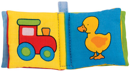 Stoffen Mini Plaatjesboek met Piepgeluidje 5 x 5 cm
