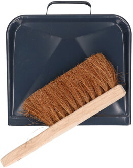 Stoffer en blik van metaal - 29 x 23 cm - binnen/buiten