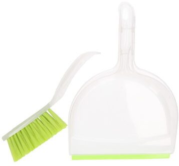 Stoffer en blik wit/groen 32 cm - Action products