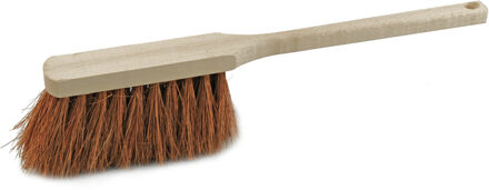 stoffer/handveger - hout - met kokosvezel - 45 cm - voor binnen en buiten