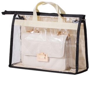 Stofkap Zak Waterdichte Opbergtas Slaapkamer Transparante Handtas Organizer Verzegelde Lederen Tas Stofdicht Bescherm Cover geige