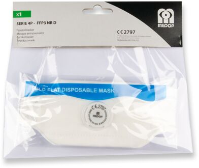 Stofmasker 4p Ffp3 Nr D/v - 1 Stuk